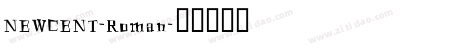 NEWCENT-Roman字体转换