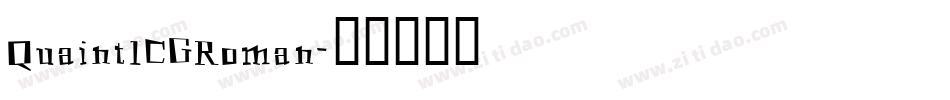QuaintICGRoman字体转换
