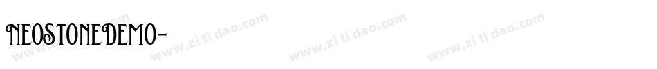 NeoStoneDemo字体转换