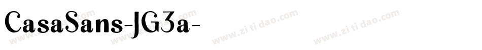 CasaSans-JG3a字体转换