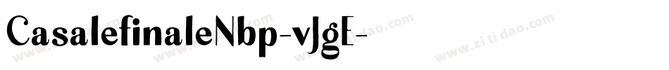 CasalefinaleNbp-vJgE字体转换