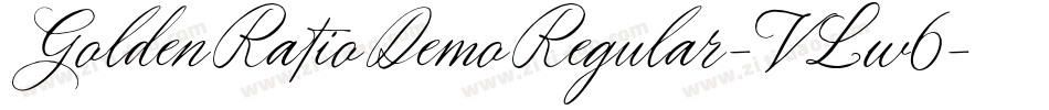 GoldenRatioDemoRegular-VLw6字体转换