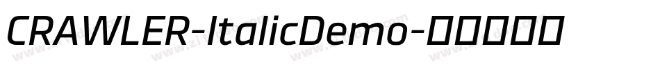 CRAWLER-ItalicDemo字体转换
