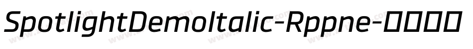 SpotlightDemoItalic-Rppne字体转换