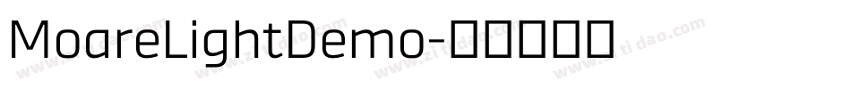 MoareLightDemo字体转换