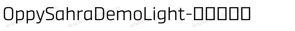 OppySahraDemoLight字体转换