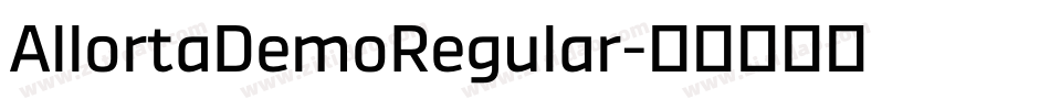 AllortaDemoRegular字体转换