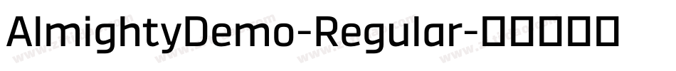 AlmightyDemo-Regular字体转换