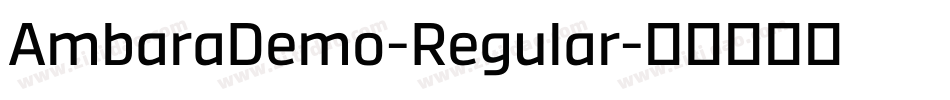 AmbaraDemo-Regular字体转换