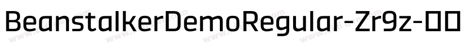 BeanstalkerDemoRegular-Zr9z字体转换