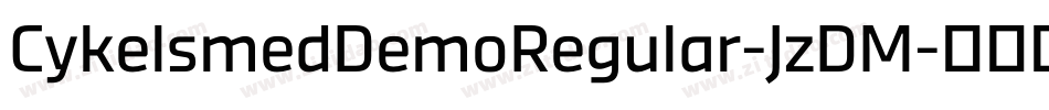 CykelsmedDemoRegular-JzDM字体转换