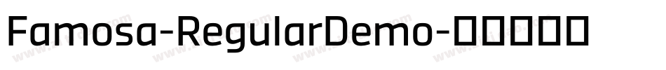 Famosa-RegularDemo字体转换