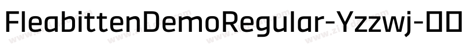 FleabittenDemoRegular-Yzzwj字体转换