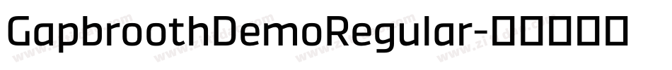 GapbroothDemoRegular字体转换