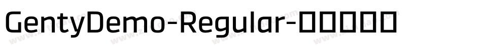 GentyDemo-Regular字体转换