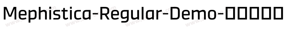 Mephistica-Regular-Demo字体转换