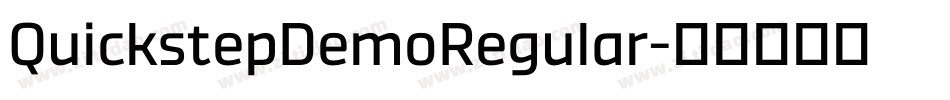 QuickstepDemoRegular字体转换