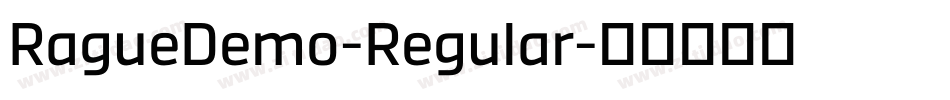 RagueDemo-Regular字体转换