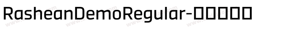 RasheanDemoRegular字体转换