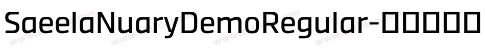 SaeelaNuaryDemoRegular字体转换