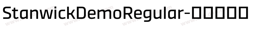 StanwickDemoRegular字体转换