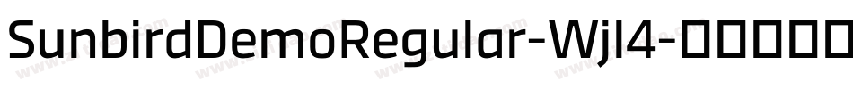 SunbirdDemoRegular-Wjl4字体转换
