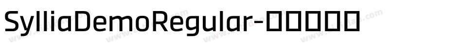 SylliaDemoRegular字体转换