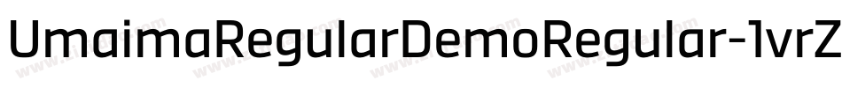 UmaimaRegularDemoRegular-1vrZ字体转换