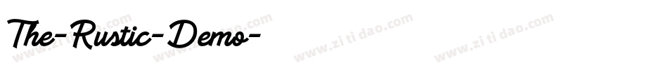 The-Rustic-Demo字体转换