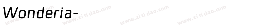 Wonderia字体转换