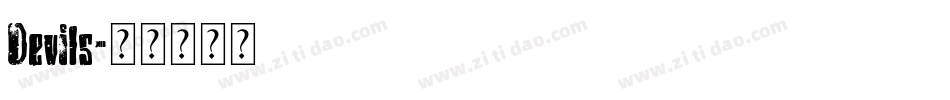 Devils字体转换