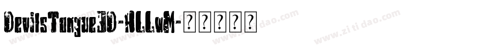 DevilsTongue3D-ALLwM字体转换