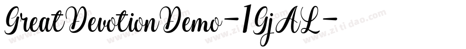 GreatDevotionDemo-1GjAL字体转换