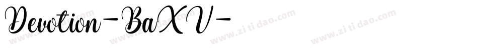 Devotion-BaXV字体转换
