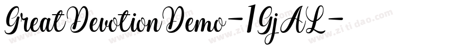 GreatDevotionDemo-1GjAL字体转换