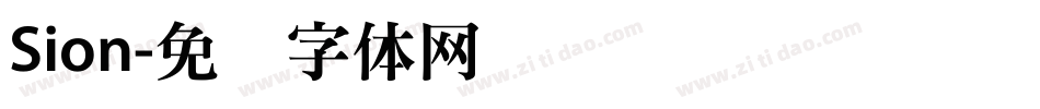 Sion字体转换