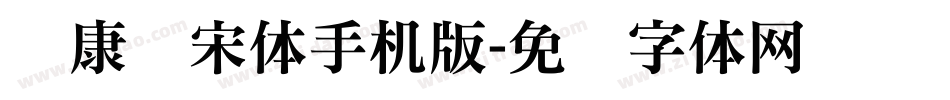 华康标宋体手机版字体转换
