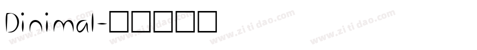 Dinimal字体转换