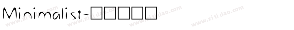 Minimalist字体转换