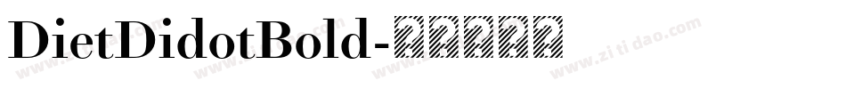 DietDidotBold字体转换