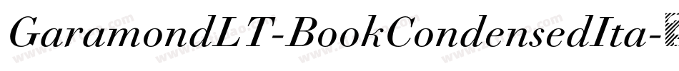 GaramondLT-BookCondensedIta字体转换