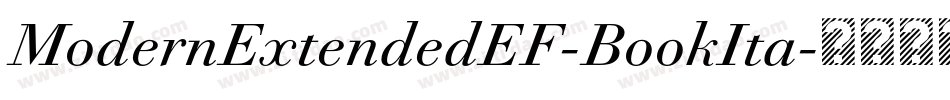 ModernExtendedEF-BookIta字体转换