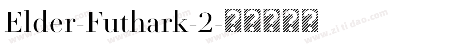 Elder-Futhark-2字体转换