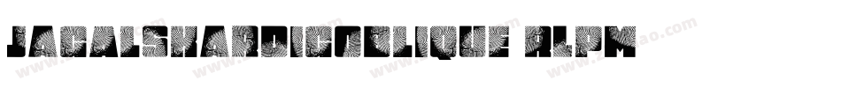 JagAlskarDigOblique-RLpM字体转换