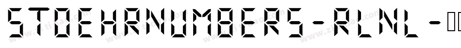 StoehrNumbers-Rlnl字体转换