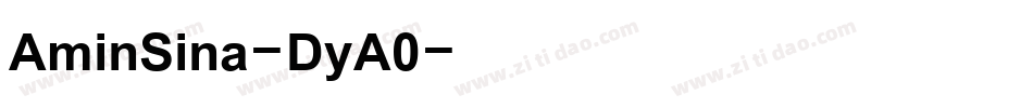 AminSina-DyA0字体转换