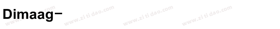 Dimaag字体转换