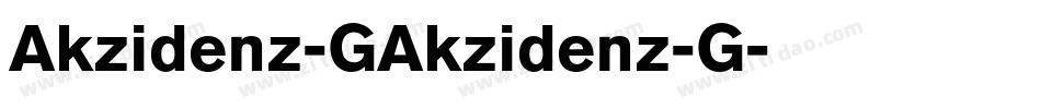 Akzidenz-GAkzidenz-G字体转换