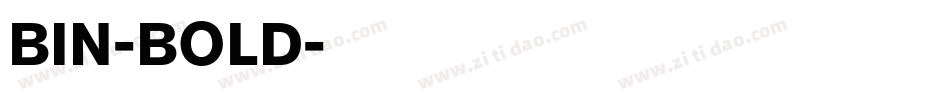 BIN-BOLD字体转换