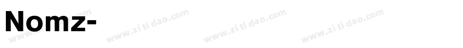 Nomz字体转换